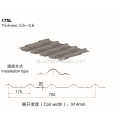 Mesin roll forming lembaran atap ubin mengkilap